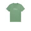 S/s Crew Sleep Top - Pistachio Text Logo