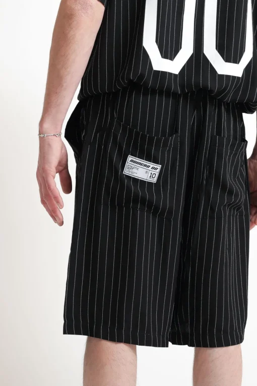 Striped Short - Black