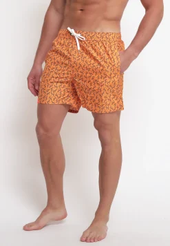Swim Pant Small Print - Arancione