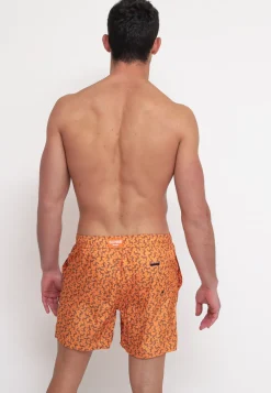 Swim Pant Small Print - Arancione