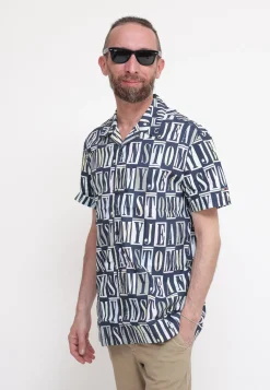 TJM Clsc Tommy AOP SS Shirt - Multicolor