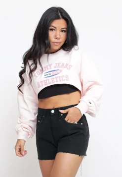 TJW Ultra Crop TJ Ath Crew - Pink