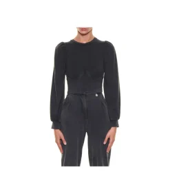 Top Maniche Sbuffo - Grigio