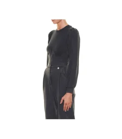 Top Maniche Sbuffo - Grigio