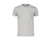 T-shirt Scollo Tondo In Jersey Di Cotone Pima - Gris Chinè