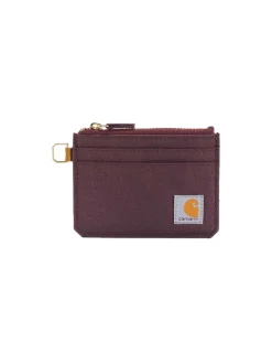 Zippered Card Keeper Wallet - Deep Wine